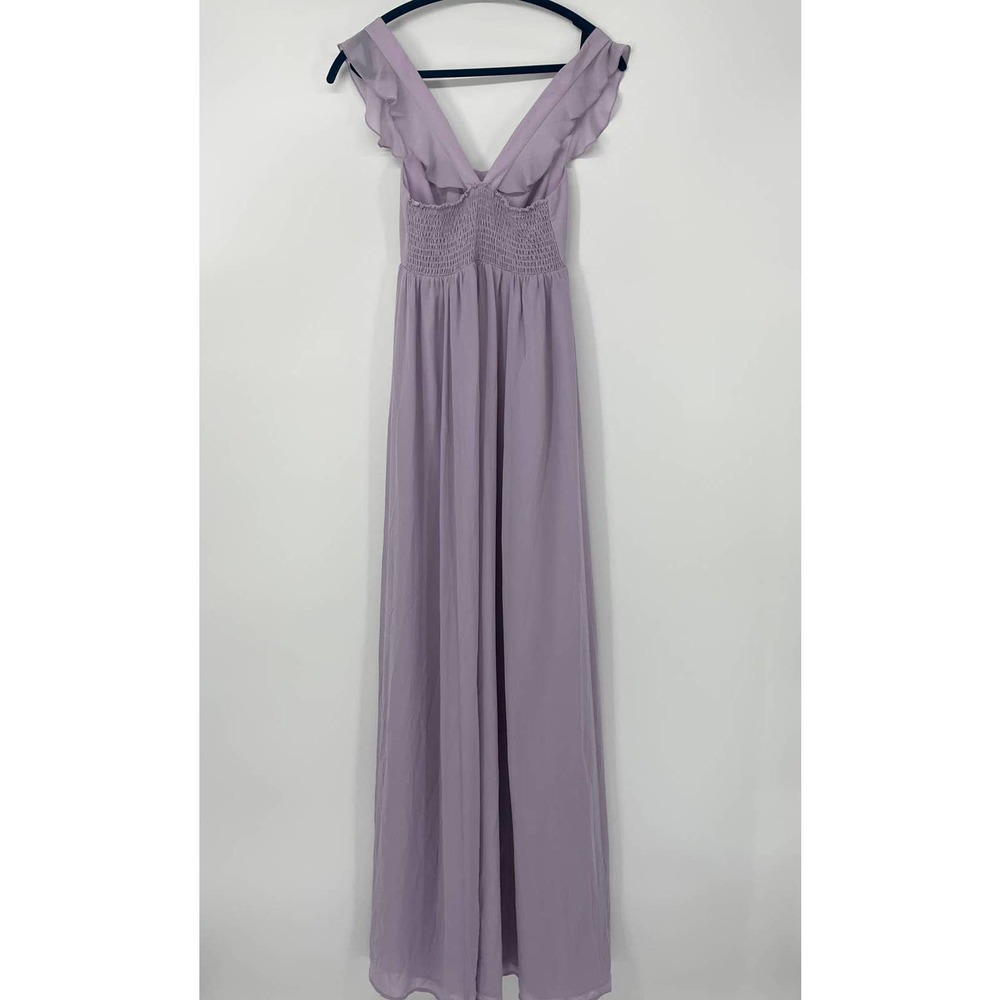 SHOW ME YOUR MUMU JUNE LILAC CHIFFON MAXI DRESS SIZE XS - Picture 2 of 4